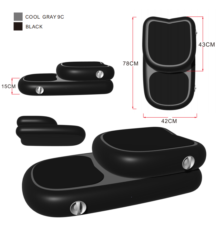 ICEGALAX Cold Plunge Tub Accessories Inflatable Steps for Portable Pool