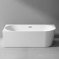 ICEGALAX Inch Freestanding Bath Tub Acrylic Soaking Freestanding Corner Tub Oval Bathtub