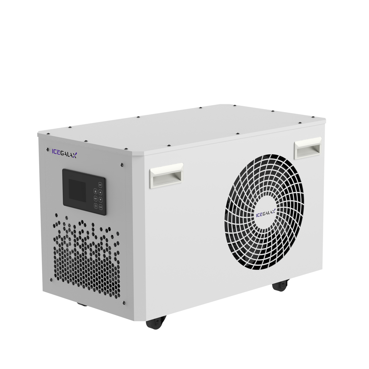 ICEGALAX Customized 1.5HP White Recirculating Cooled Chiller Cold Water Bath Cold Plunge Chiller