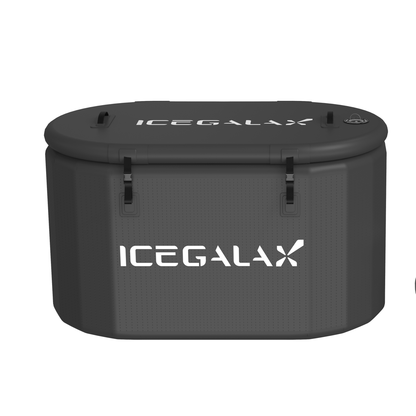 ICEGALAX Customized Black Inflatable Oval Bathtub Ice Bath Tub For Cold Plunge