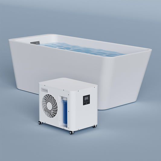 ICEGALAX Customized Acrylic Cold Plunge Tub Ice Bath Set