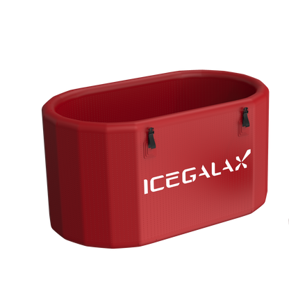 ICEGALAX Customized Red Inflatable Oval Bathtub Ice Bath Tub For Cold Plunge