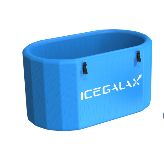 ICEGALAX Customized Blue Inflatable Oval Bathtub Ice Bath Tub For Cold Plunge