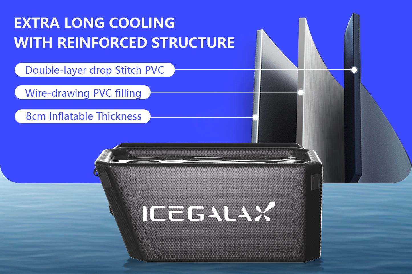 ICEGALAX Ice Bath Angled Cold Plunge Set(More affordable)