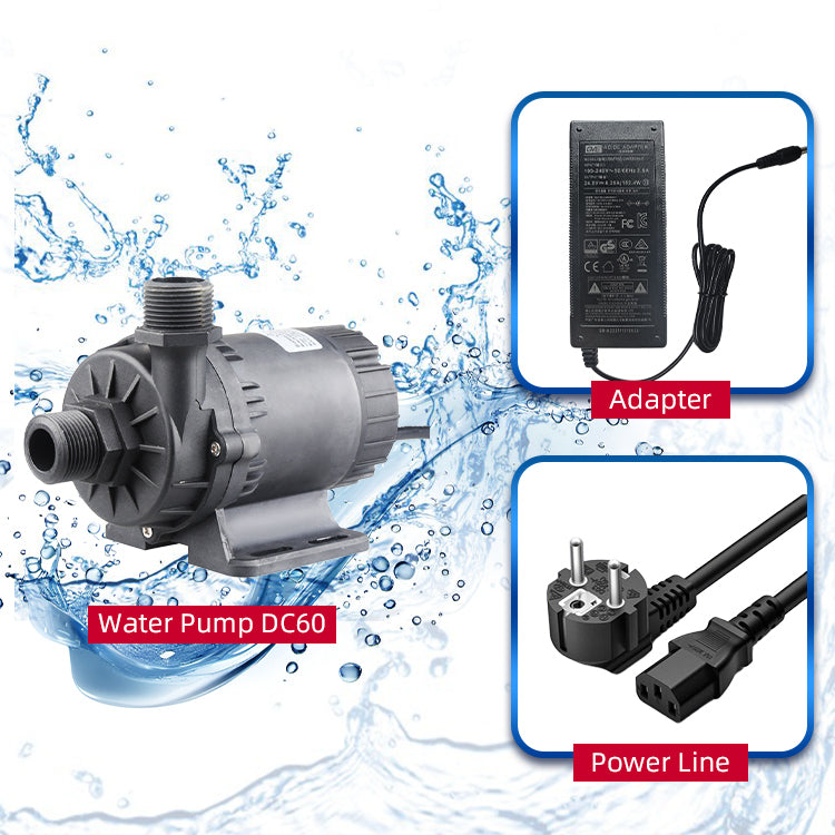 ICEGALAX WP-DC60A/G Mini Submersible Water Pump DC 12/24 V mini dc motor water pump 950 for Cold Plunge 1/2HP 1HP chiller bathtub conversion