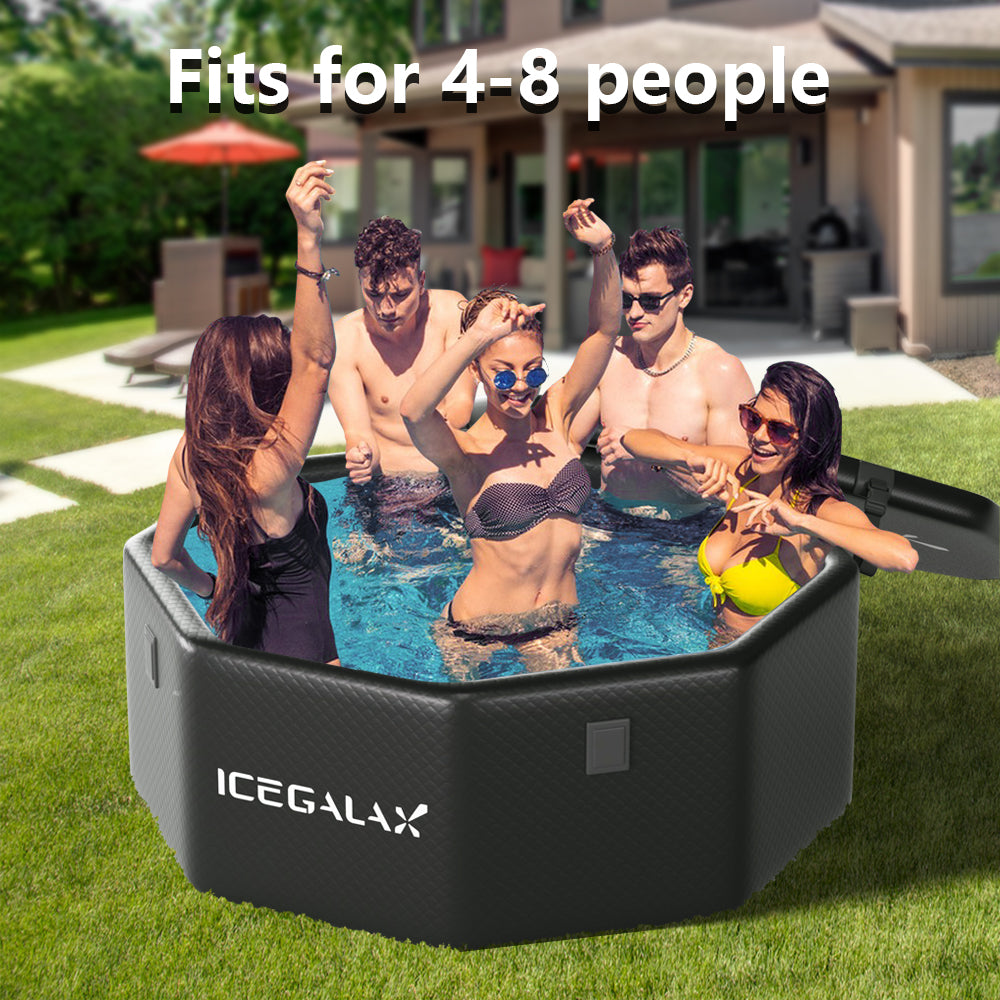 Icegalax Inflatable Eight-side Party Cold Plunge Tub Pod Recovery