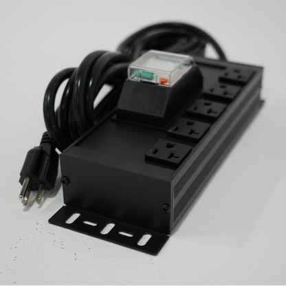 Rack Mount PDU Power Strip with 5 Outlets，Surge Protection & Overload Protection, Rack Mount PDU Power Strip for Mini Server & Network Cabinets