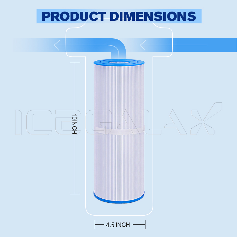 ICEGALAX Chiller Filter 10 x 2.5 inches 6pcs