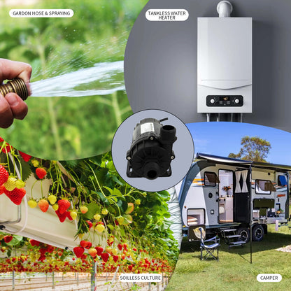 ICEGALAX WP-DC60A/G Mini Submersible Water Pump DC 12/24 V mini dc motor water pump 950 for Cold Plunge 1/2HP 1HP chiller bathtub conversion