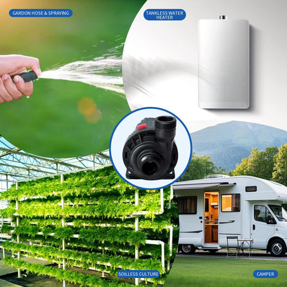 ICEGALAX WP-DC80A/G/F 24V Water Pump for Pet Water Fountain and Water Cooling for Cold Plunge 1/2HP 1HP chiller bathtub conversion