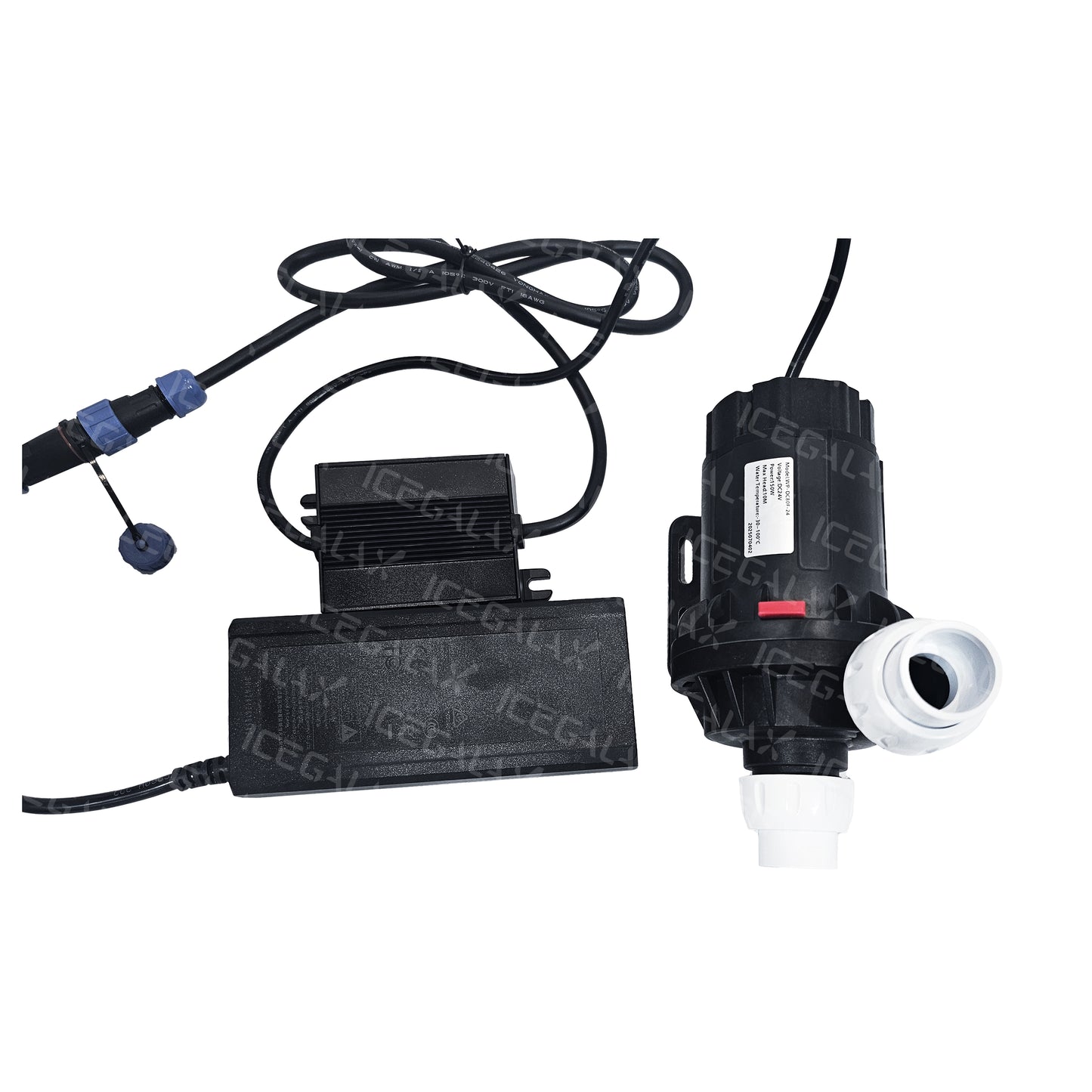 ICEGALAX WP-DC80A/G/F 24V Water Pump for Pet Water Fountain and Water Cooling for Cold Plunge 1/2HP 1HP chiller bathtub conversion